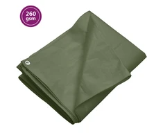 Tentas, žalios spalvos, 8x12m, 260g/m², HDPE
