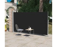 Terasos pertvara, juoda, 160 x 300 cm