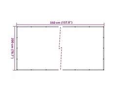 Tinklas priekabai, žalias, 2x3,5m, HDPE