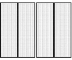 Tinkleliai nuo vabzdžių durims, 2vnt., juodi, 220x130cm