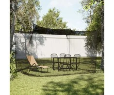 Lauko tinklelis nuo uodų, 220 tinklo, juodas, 300x300x250 cm