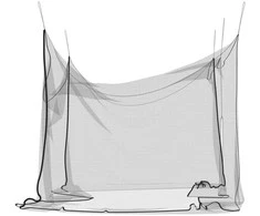Lauko tinklelis nuo uodų, 220 tinklo, juodas, 300x300x250 cm