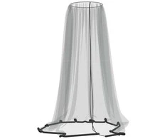 Tinklelis nuo uodų skėčiui, juodas, Φ330x250cm, 220 tinklas