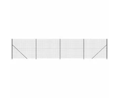 Tinklinė tvora su flanšais, antracito spalvos, 1,8x10m