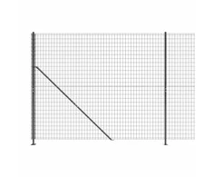 Tinklinė tvora su flanšais, antracito spalvos, 1,8x10m