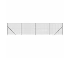 Tinklinė tvora su flanšais, antracito spalvos, 2,2x10 m