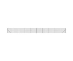 Tinklinė tvora su flanšais, antracito spalvos, 2,2x25m
