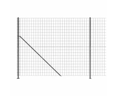 Tinklinė tvora su flanšais, antracito spalvos, 2,2x25m