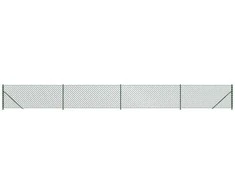 Tinklinė tvora su flanšais, žalios spalvos, 0,8x10m