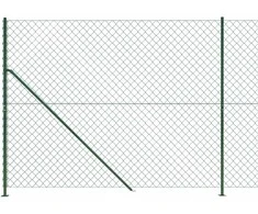 Tinklinė tvora su flanšais, žalios spalvos, 2,2x25 m