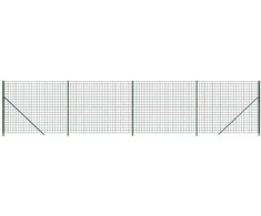 Tinklinė tvora su flanšais, žalios spalvos, 2,2x10m