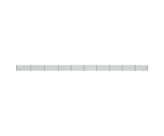 Tinklinė tvora su flanšais, žalios spalvos, 0,8x25m