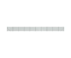 Tinklinė tvora su flanšais, žalios spalvos, 1,6x25m