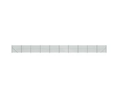 Tinklinė tvora su flanšais, žalios spalvos, 2x25m