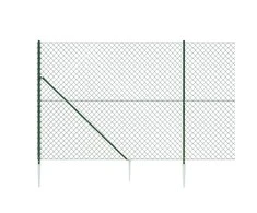 Tinklinė tvora su smaigais, žalios spalvos, 1,4x25m