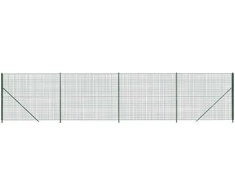 Tinklinė vielinė tvora su flanšais, žalios spalvos, 1,8x10m
