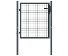 Tinkliniai sodo vartai, pilki, 100x125cm, galvanizuotas plienas