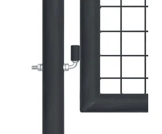 Tinkliniai sodo vartai, pilki, 100x125cm, galvanizuotas plienas