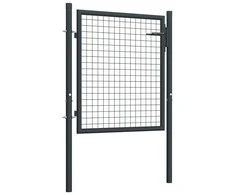 Tinkliniai sodo vartai, pilki, 100x175cm, galvanizuotas plienas