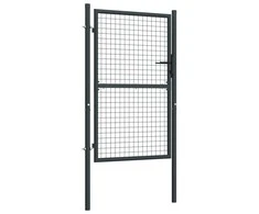 Tinkliniai sodo vartai, pilki, 100x250cm, galvanizuotas plienas