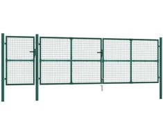 Tinkliniai sodo vartai, žalios spalvos, 500x175cm, plienas