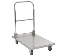 Transportavimo vežimėlis, sidabrinis, 82x53x86, nerūdijantis plienas