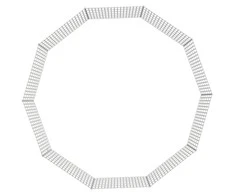 Aptvaras gyvūnams, 10 segmentų, 54x60cm, galvanizuota geležis