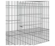 Triušių narvas, 2 segmentai, 110x79x54cm, galvanizuota geležis