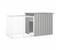 Triušių narvas, pilkas, 200x91x100cm, galvanizuotas plienas