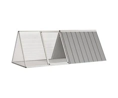 Triušių narvas, pilkas, 201,5x80,5x71cm, galvanizuotas plienas