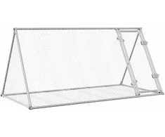Narvelis triušiams, sidabrinis, 200x105x91cm, plienas