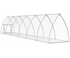 Narvelis triušiams, sidabrinis, 600x105x120cm, plienas