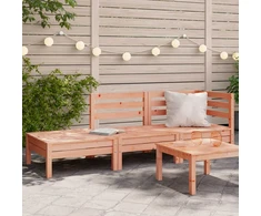 Trivietė sodo sofa, douglas eglės medienos masyvas
