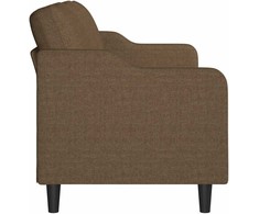 Trivietė sofa, rudos spalvos, 180cm, audinys