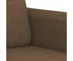 Trivietė sofa, rudos spalvos, 180cm, audinys
