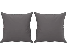 Trivietė sofa su pagalvėlėmis, pilka, 180cm, dirbtinė oda