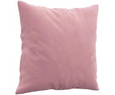 Trivietė sofa su pagalvėlėmis, rožinės spalvos, 180cm, aksomas