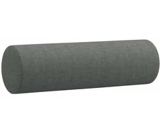 Trivietė sofa su pagalvėlėmis, tamsiai pilka, 180cm, audinys
