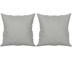 Trivietė sofa su pagalvėmis, pilka, 180cm, mikropluošto audinys