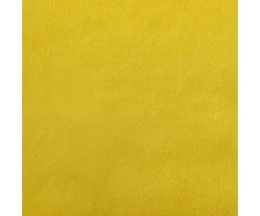 Trivietė sofa su pakoja, geltonos spalvos, 180cm, aksomas
