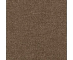 Trivietė sofa su pakoja, rudos spalvos, 180cm, audinys