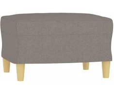Trivietė sofa su pakoja, taupe spalvos, 180cm, audinys