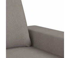 Trivietė sofa su pakoja, taupe spalvos, 180cm, audinys
