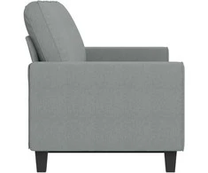 Trivietė sofa, šviesiai pilkos spalvos, 180cm, audinys