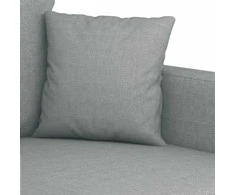 Trivietė sofa, šviesiai pilkos spalvos, 180cm, audinys