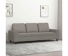 Trivietė sofa, taupe spalvos, 180cm, audinys
