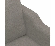 Trivietė sofa, taupe spalvos, 180cm, audinys