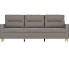Trivietė sofa, taupe spalvos, 180cm, audinys