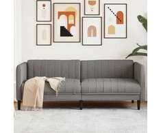 Trivietė sofa, taupe spalvos, audinys