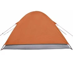 Stovyklavimo palapinė, oranžinė, trivietė, kupolinė